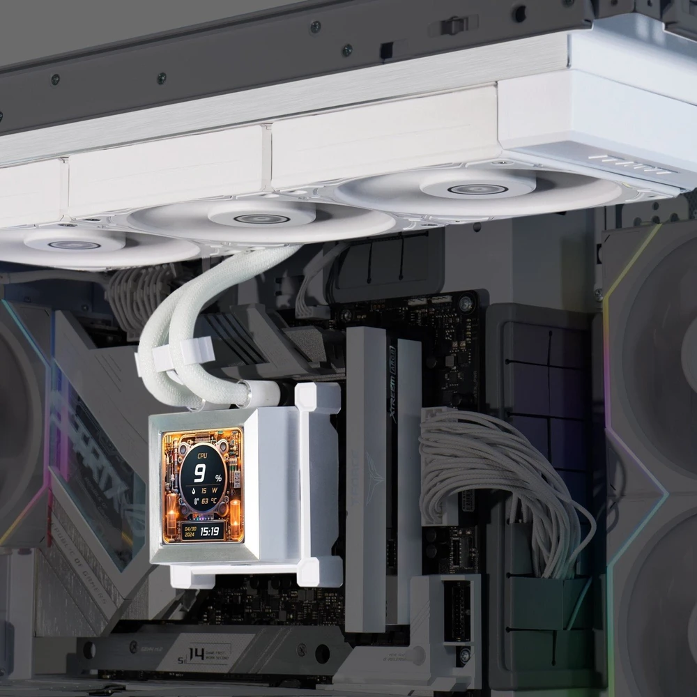Lian Li HydroShift LCD 360 Silent AIO aušintuvas – baltas