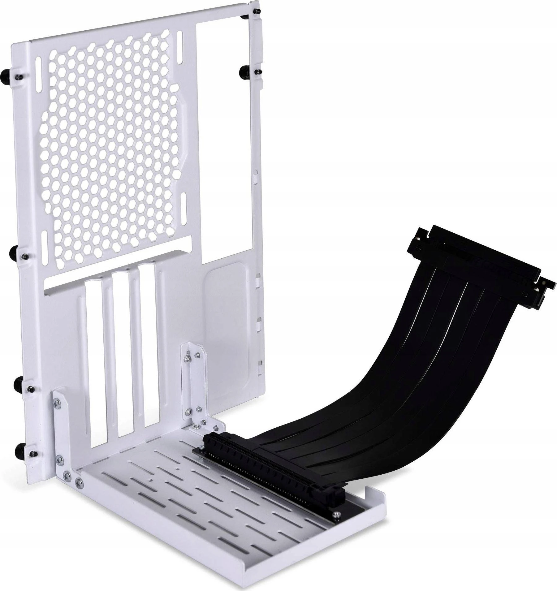 Lian Li O11DMINI-1W-4 Mini Riser Card + PCI slot bracket – PCIe 4.0, 200mm, baltos spalvos
