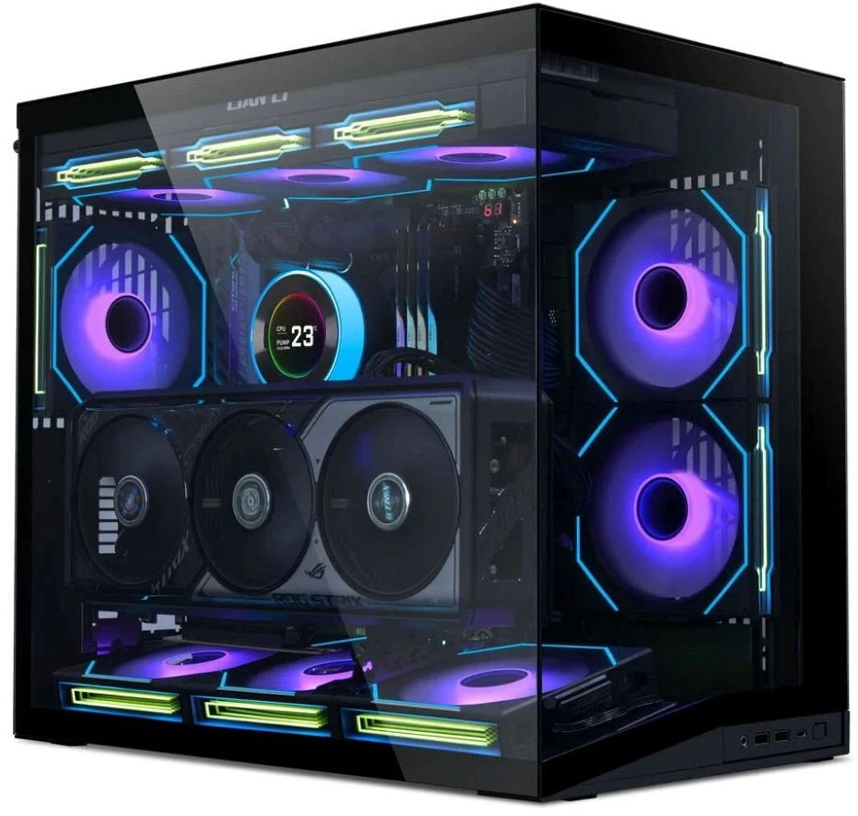 Kompiuterio korpusas Lian Li O11 Dynamic Mini V2, Juodas