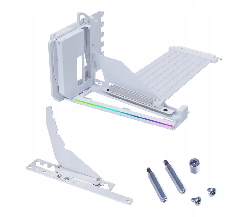 Kompiuterio korpusas Lian Li Vertical GPU Mounting Kit, with PCIe 5.0 Riser Cable – Baltas
