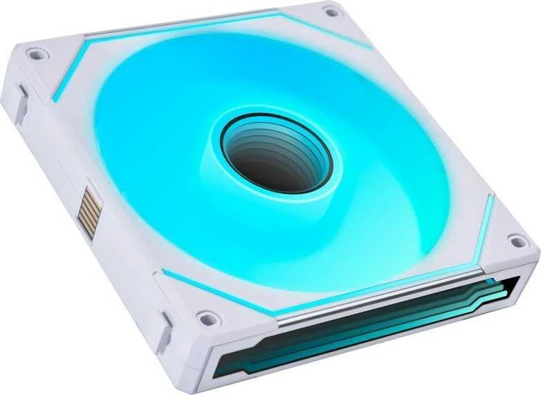 „Lian Li UNI FAN SL-INF 140 ARGB“ atvirkštinių menčių PWM ventiliatorius - 140 mm, baltas
