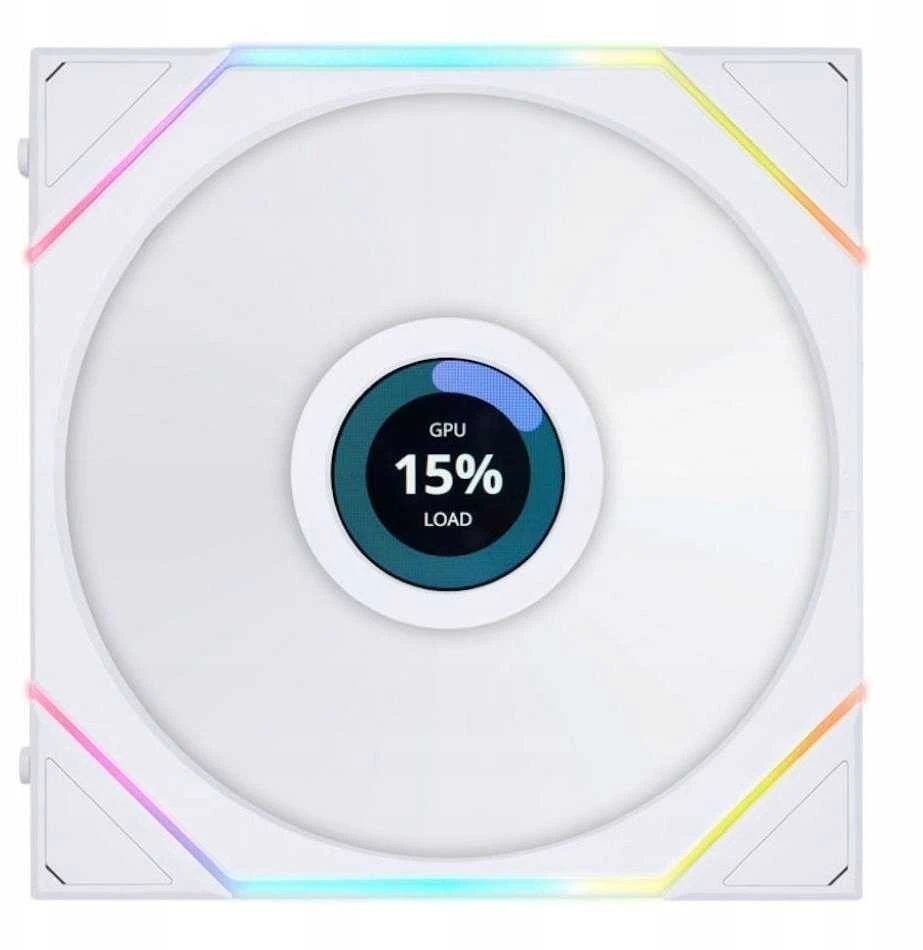 Lian Li UNI FAN TL LCD Wireless korpuso ventiliatorius, ARGB, PWM – 140mm, baltos spalvos