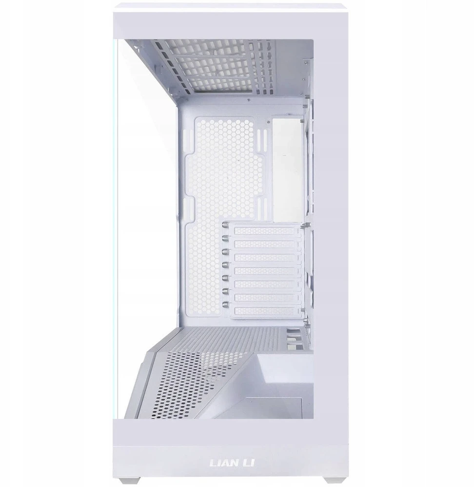 Lian Li Vector V100 PC-kompiuterio korpusas, Midi-Tower, ATX, RGB, Tempered Glass – baltos spalvos