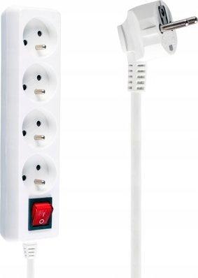 Libox maitinimo juostelė 4 lizdai 1,5 m balta (LB0083-1,5)