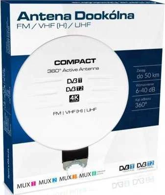 Antena RTV Libox ANTENA TV LAUKO DAUGIAKRYPTĖ COMPACT DVB-T