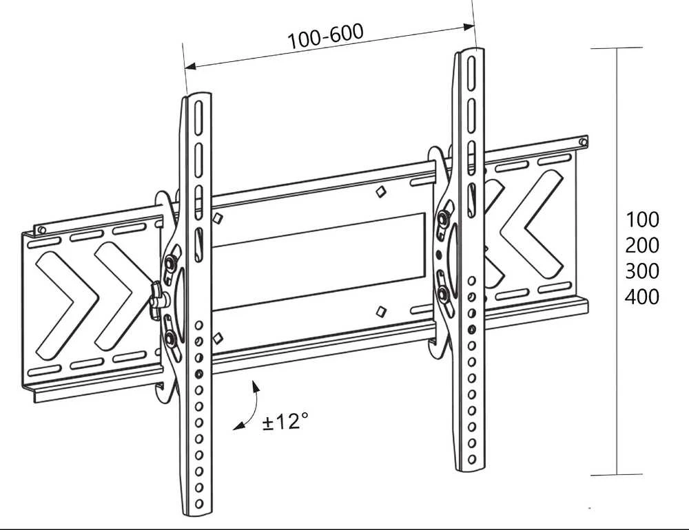 Laikiklis Libox LB-120 TV mount/stand 2.16 m (85") Juodas