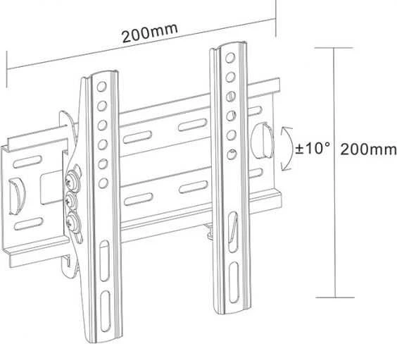 Libox Sienos laikiklis LB- 130 17 "- 42" '