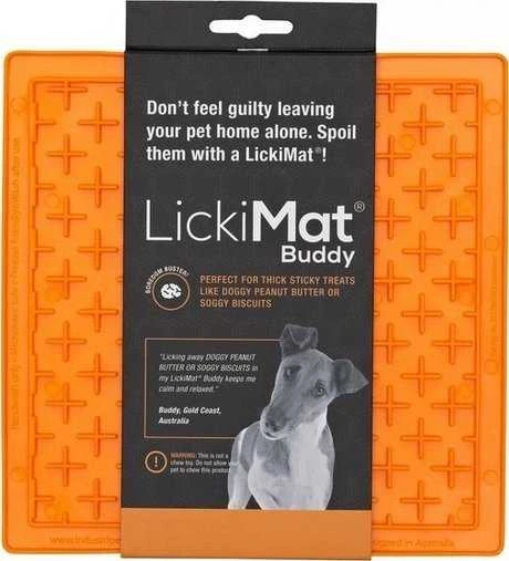 LickiMat Buddy laižymo kilimėlis, oranžinis