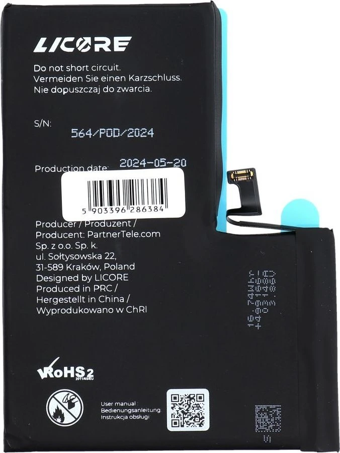 LICORE baterija, skirta IPHONE 14 Pro Max 4323 mAh