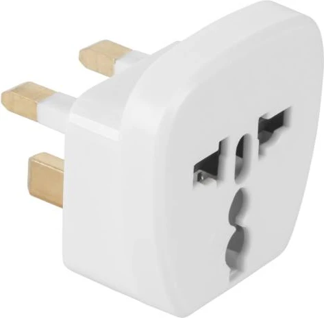 Baltas EU į UK elektros kištuko adapteris