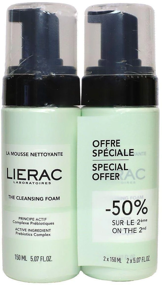 Rinkinys „Duo Lierac Lierac Probiotic Complex“ valomosios valomosios putos, 150 ml