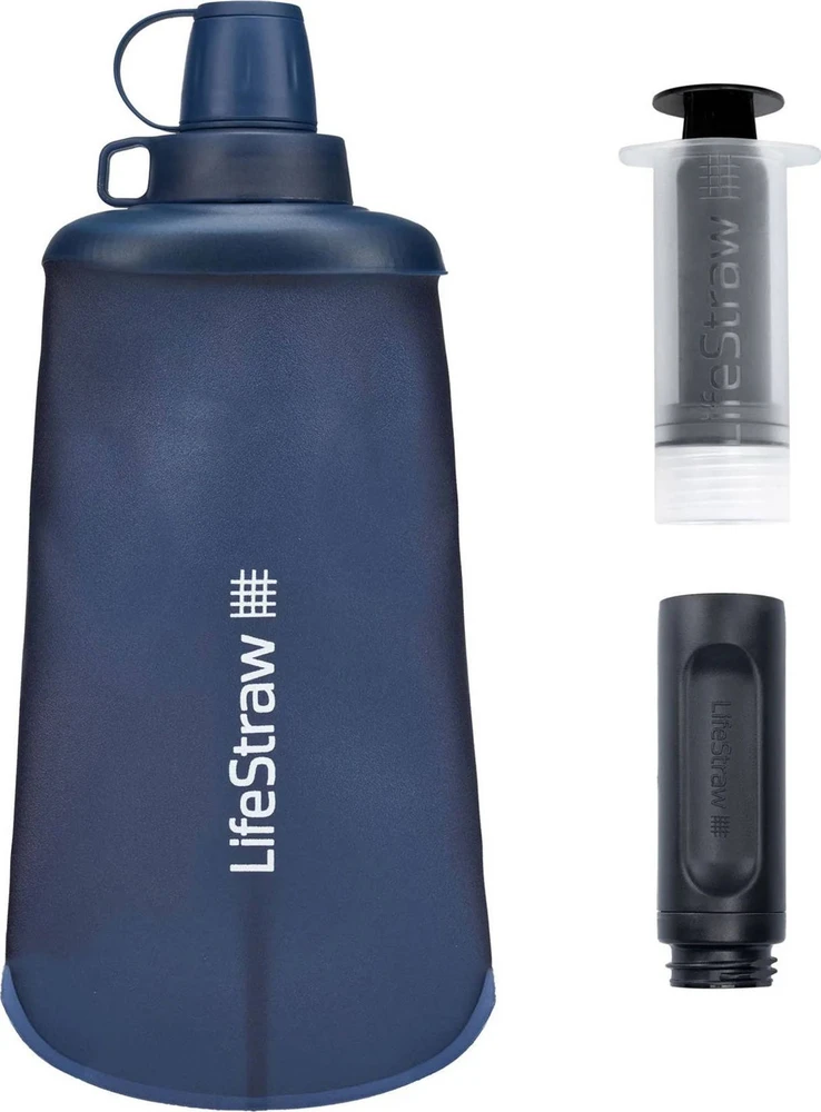 Life Straw LIFESTRAW „Peak Squeeze“ filtravimo gertuvė, 650 ml – kalnų mėlyna
