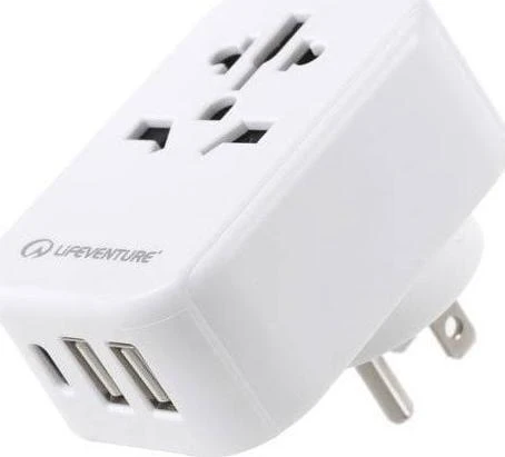 Elektros lizdų adapteris Lifeventure USB- World to USA