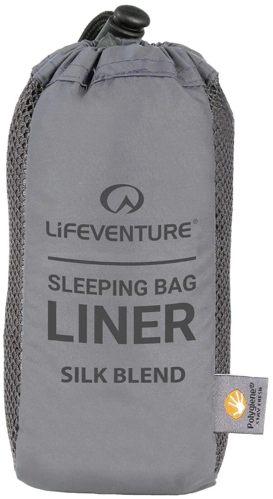Miegmaišio įdėklas Lifeventure Silk Sleeping Bag Liner Rectangular - Stačiakampis
