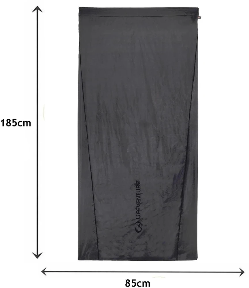 Miegmaišio įdėklas Lifeventure Silk Sleeping Bag Liner Rectangular - Stačiakampis