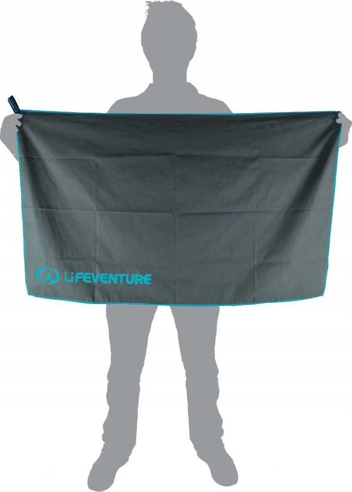 Kelioninis rankšluostis Lifeventure Soft Fibre Recycled Pilkas L - L