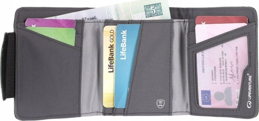 Piniginė Lifeventure RFId Wallet Recycled - Tamsiai mėlyna