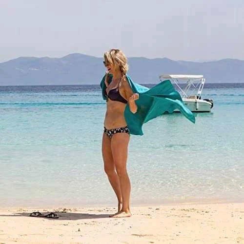 Kelioninis rankšluostis Lifeventure Soft Fibre Recycled Teal L - L