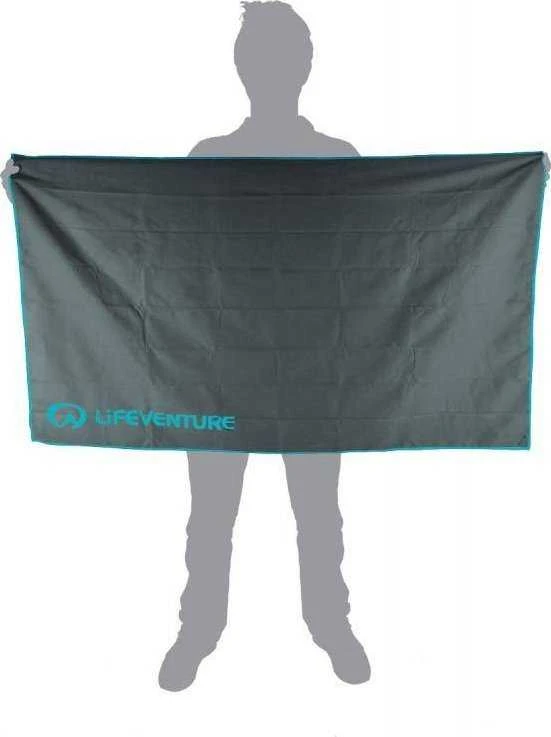 Kelioninis rankšluostis Lifeventure Soft Fibre Recycled Pilkas XL - XL