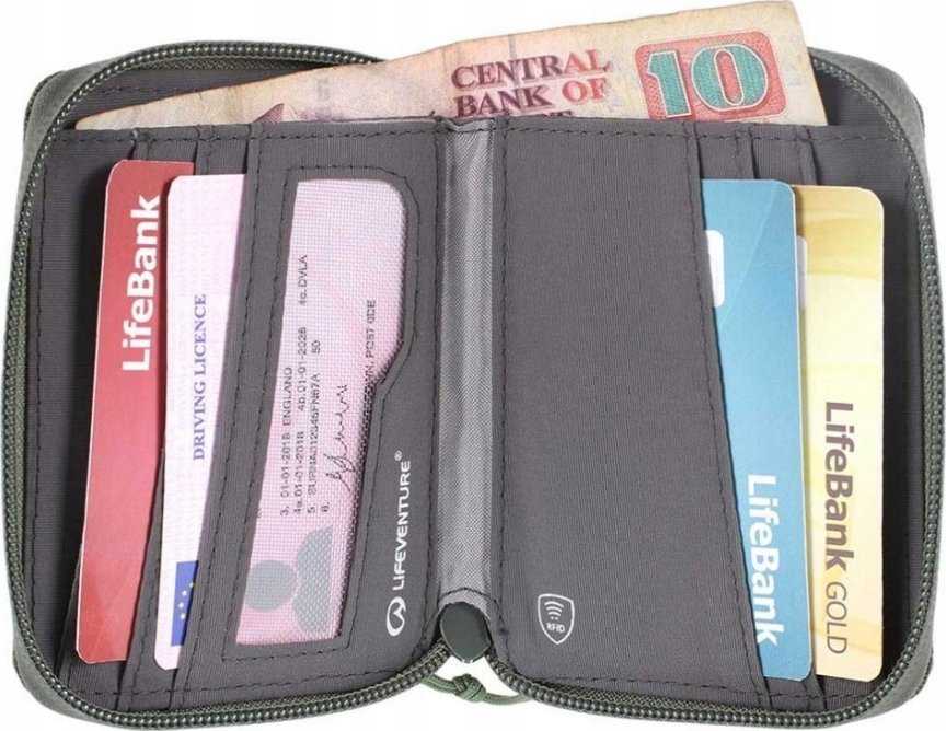 Piniginė Lifeventure RFD Bi-Fold Recycled - Žalia