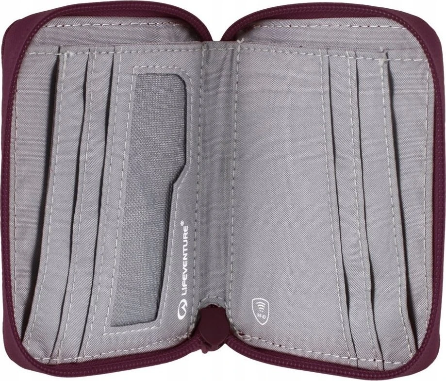 Piniginė Lifeventure RFiD Bi-Fold Recycled - Violetinė