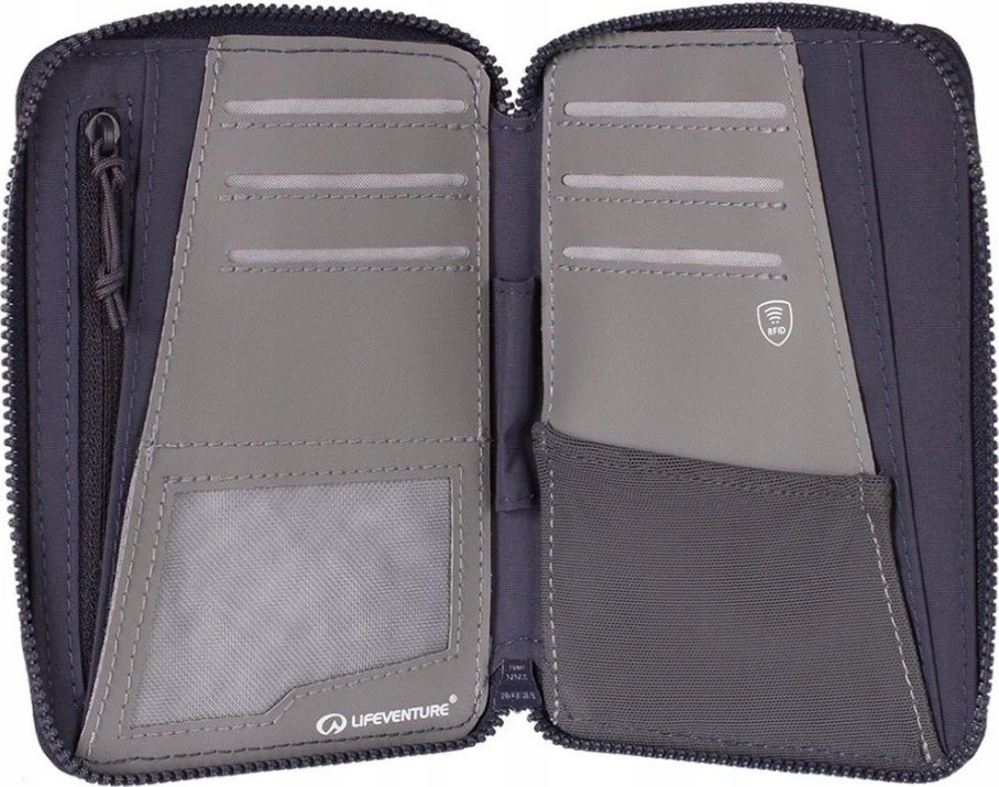 Piniginė Lifeventure RFiD Mini Travel Wallet Recycled - Mėlyna