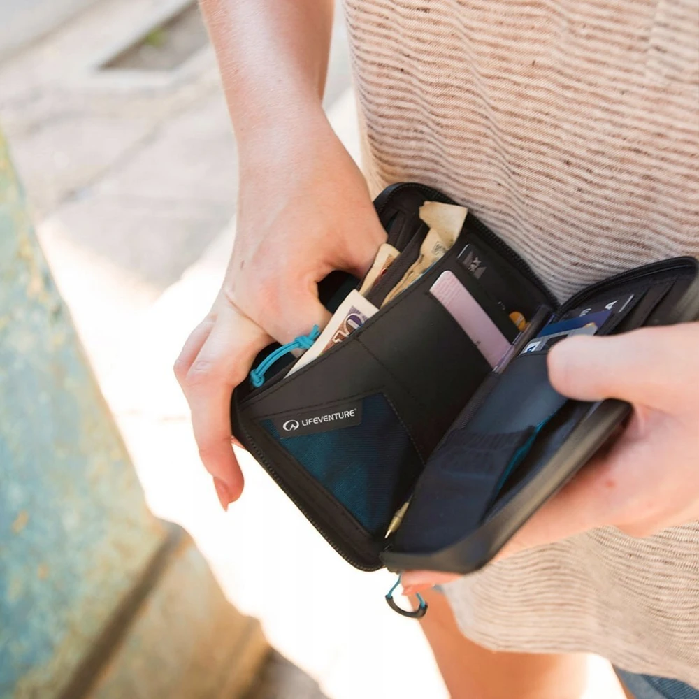 Piniginė Lifeventure RFD Mini Travel Wallet Perdirbta - Pilka