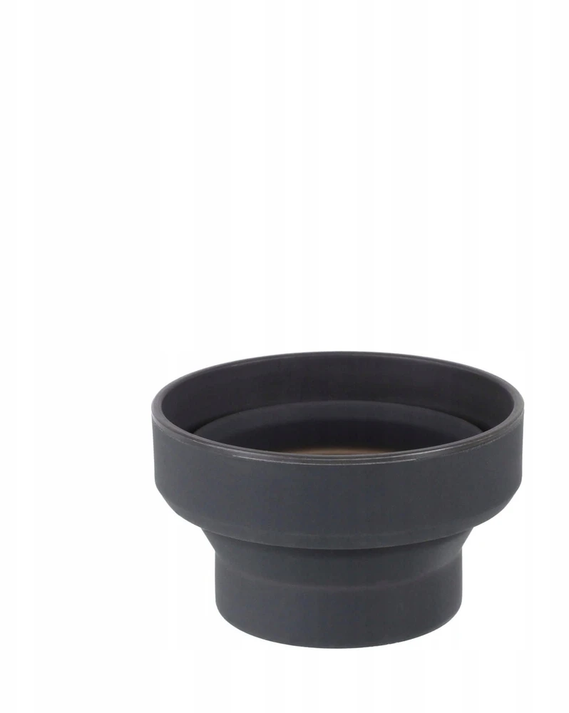 Suspaudžiamas puodelis Lifeventure Silicone Ellipse FlexiMug - Tamsiai pilka