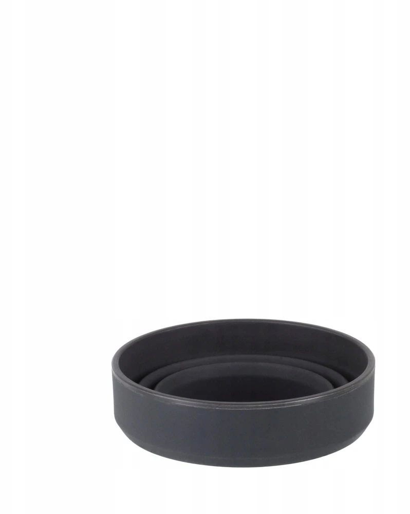 Suspaudžiamas puodelis Lifeventure Silicone Ellipse FlexiMug - Tamsiai pilka