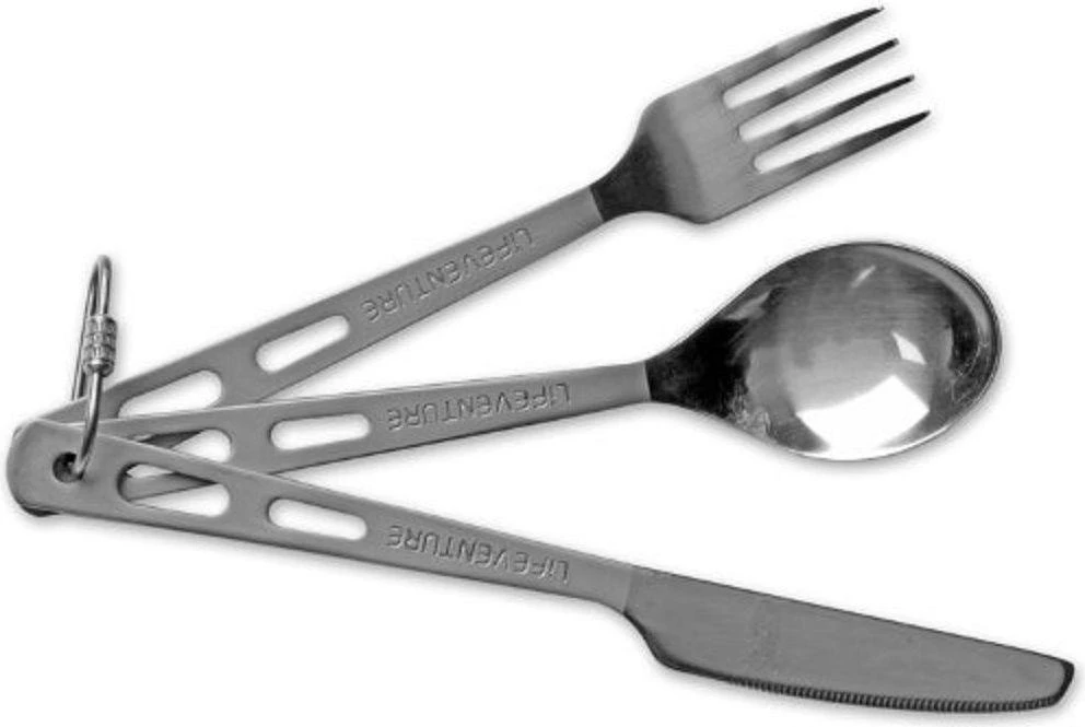 Įrankiai Lifeventure Titanium Cutlery Set