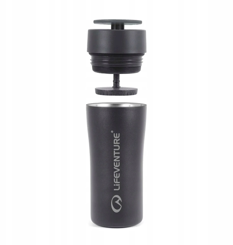 Termosas Lifeventure One Touch Thermal Mug - Juoda