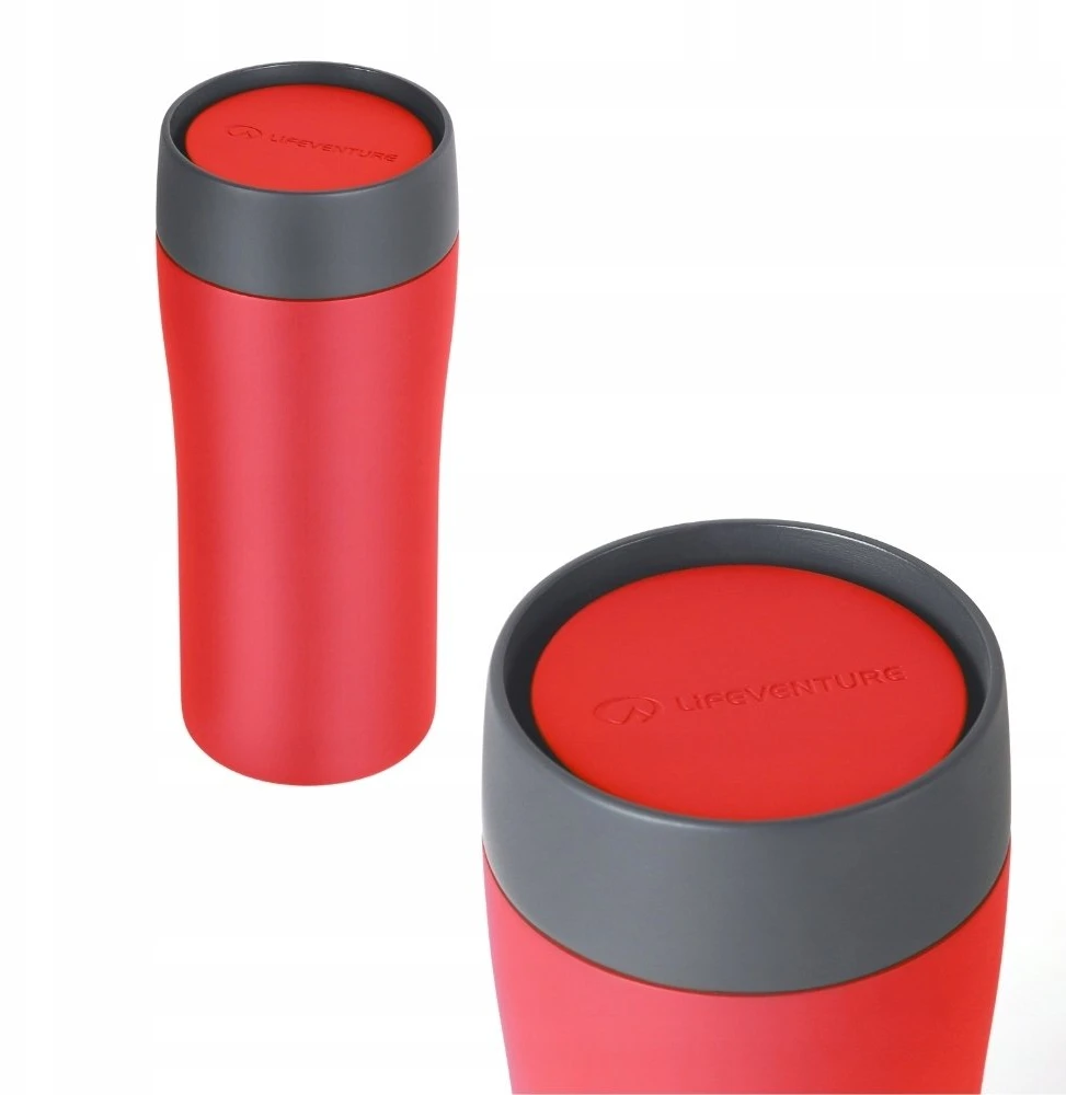 Termosas Lifeventure One Touch Thermal Mug - Raudona