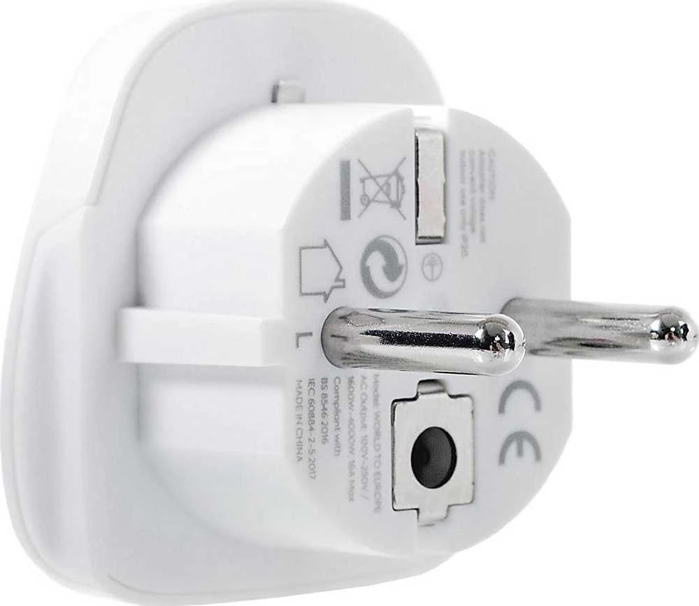 Jungtine Karalyste Kelioninis adapteris Lifeventure World To Europe Travel Adapteris