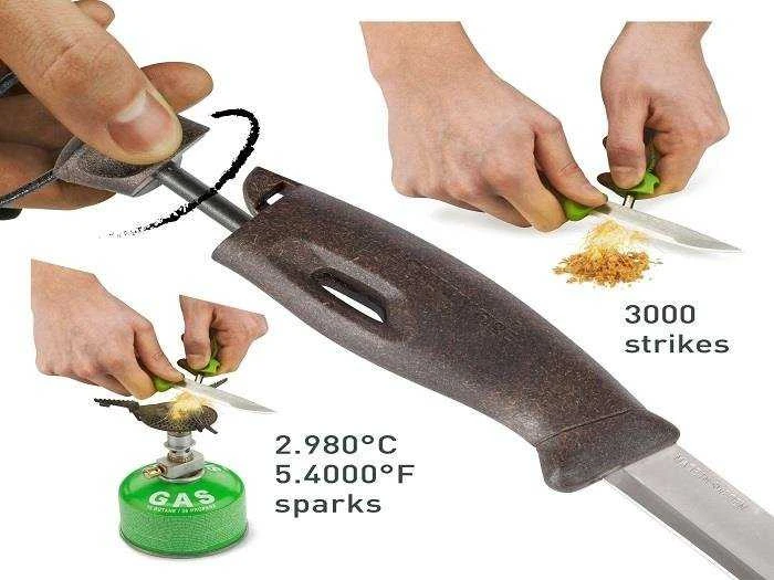 Morakniv Light My Fire FireKnife peilis, rudas