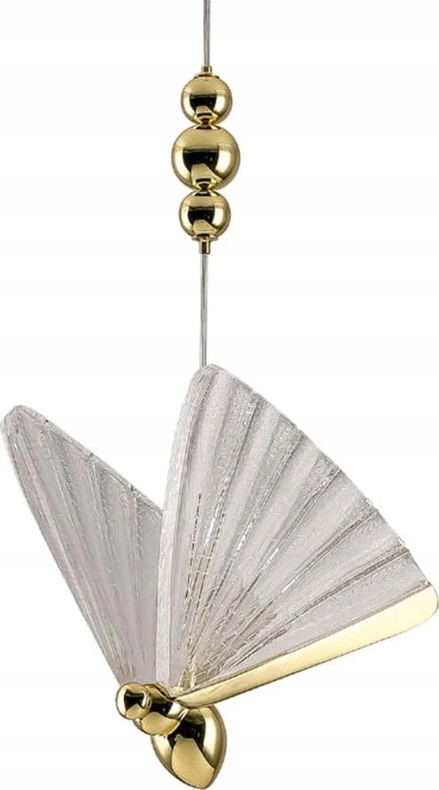 Light Prestige Light Prestige Mariposa LP-1715/3P pakabinamas šviestuvas elegantiško dizaino drugeliai 3x24W LED CCT 3000-4000-6000K auksas