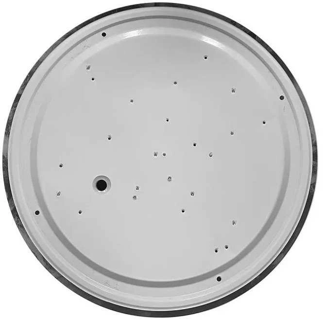 „Light Prestige Luna LP-1106/1C“ lubinis šviestuvas „Luna“ lubinis šviestuvas modernus apskritimo formos kosmosas 1x24W LED 4000K pilka/balta