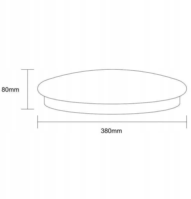 „Light Prestige Luna LP-1106/1C“ lubinis šviestuvas „Luna“ lubinis šviestuvas modernus apskritimo formos kosmosas 1x24W LED 4000K pilka/balta