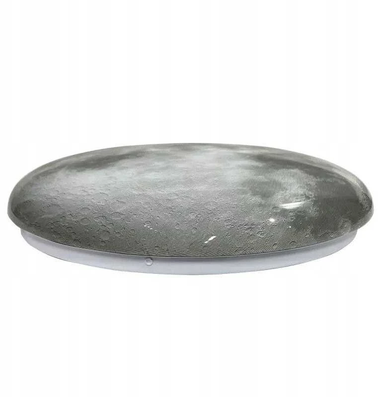 „Light Prestige Luna LP-1106/1C“ lubinis šviestuvas „Luna“ lubinis šviestuvas modernus apskritimo formos kosmosas 1x24W LED 4000K pilka/balta
