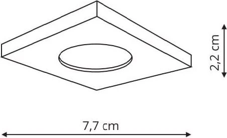 Šviestuvas įleidžiamas Light Prestige Lagos, 50W, GU10,balt.