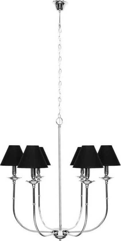 Light Prestige pakabinamas šviestuvas Glamour pakabinamas šviestuvas LP-979/6P liustra ant grandinėlės juoda