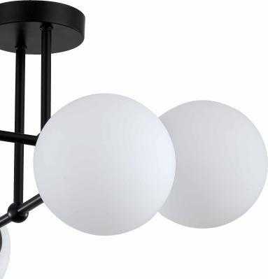 Light Prestige pakabinamas šviestuvas Miegamojo pakabinamas šviestuvas juodos Romos stiklo pieno molekulės