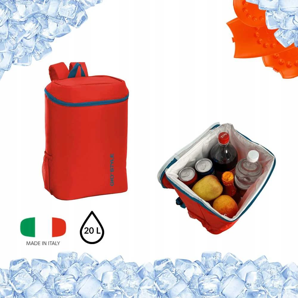 Style Thermal backpack Frio assorted, light mėlynas/žalias/red