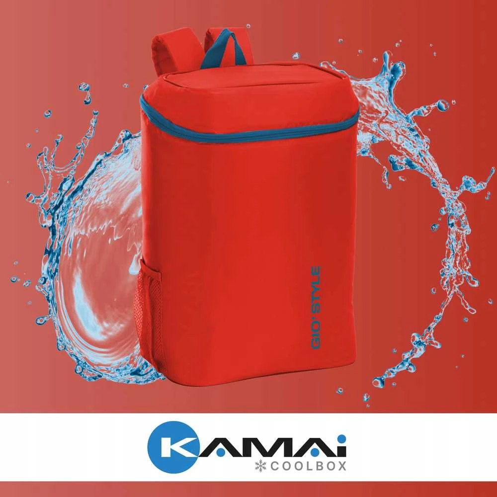 Style Thermal backpack Frio assorted, light mėlynas/žalias/red