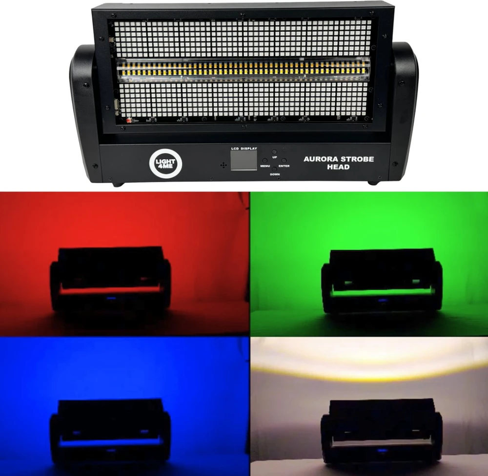 Carruzzo LIGHT4ME AURORA STROBE HEAD judantis stroboskopinis scena
