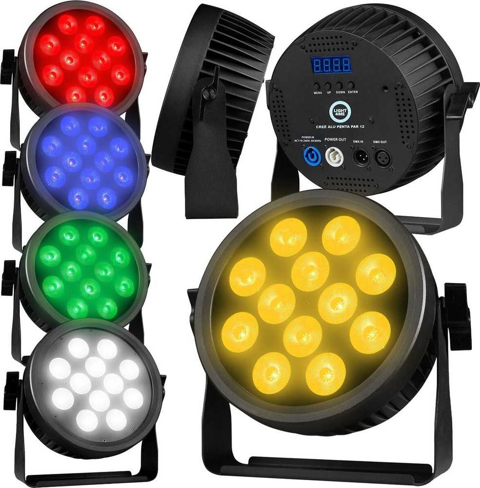 L4M LIGHT4ME CREE ALU PENTA PAR 12 PAR prožektorius