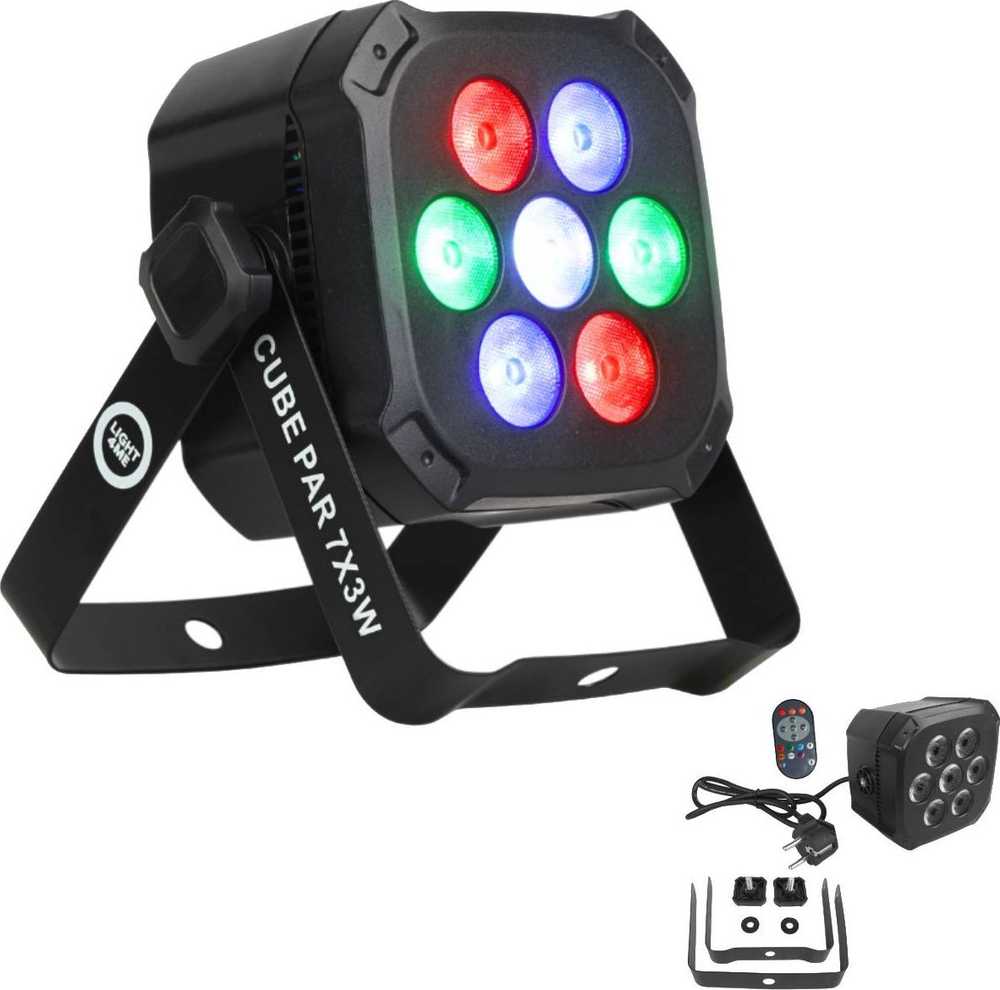 LIGHT4ME CUBE PAR 7X3W prožektorius par apšvietimas