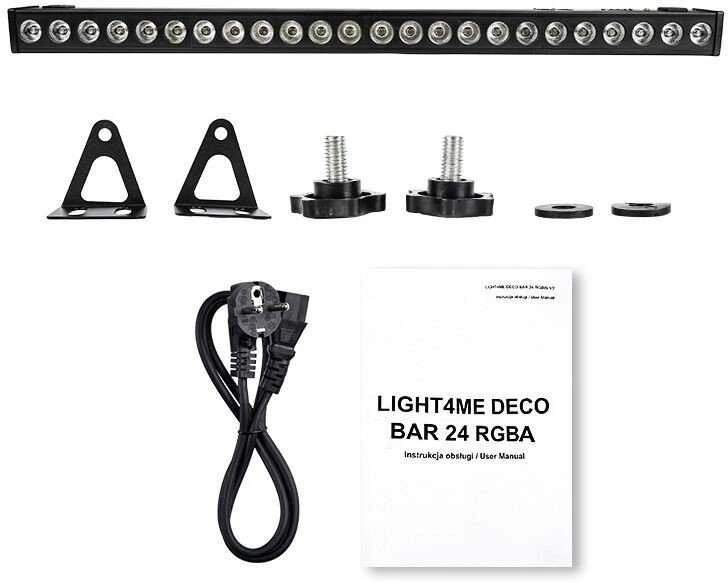 LIGHT4ME DECO BAR 24 RGBA šviesos juostos spindulio efektas