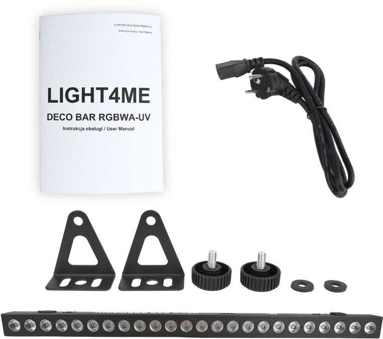 LIGHT4ME DECO BAR RGBWA-UV apšvietimo juosta būti