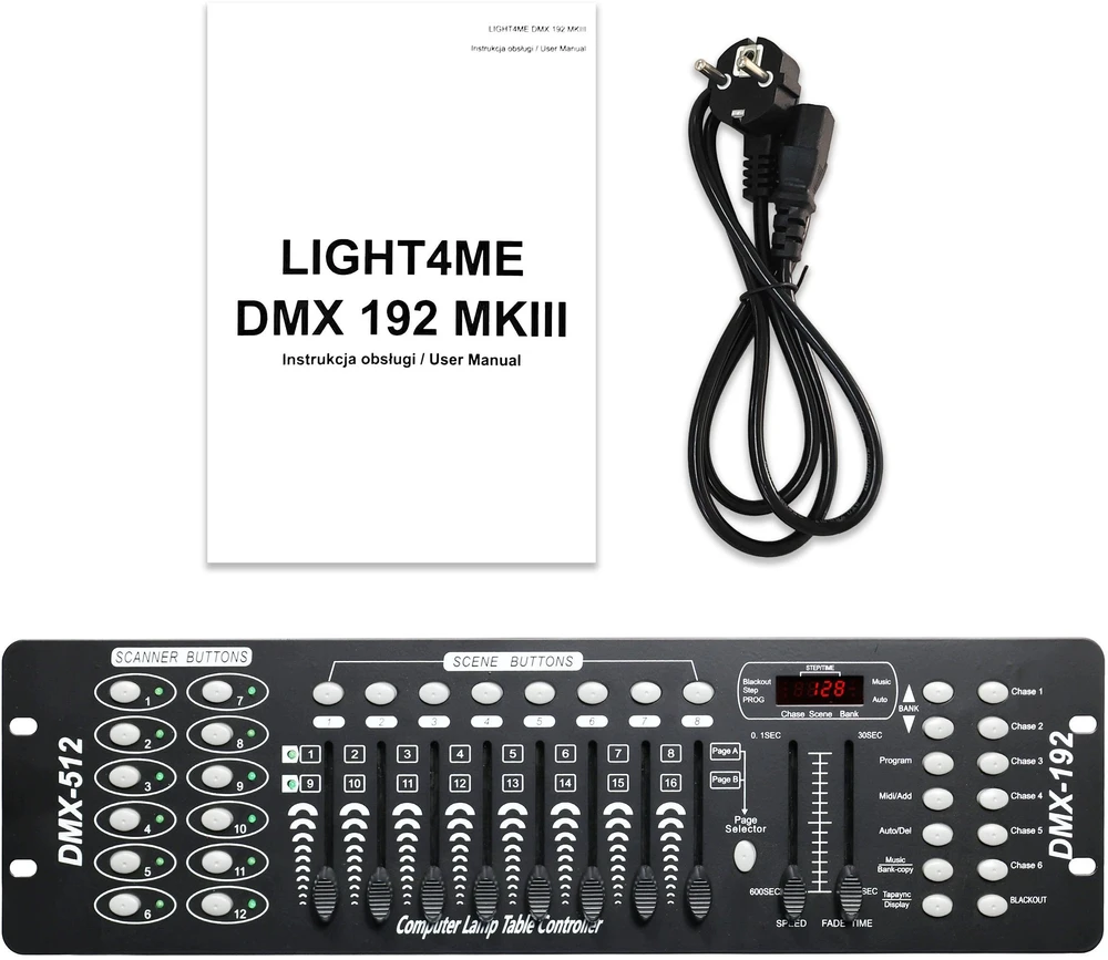 LIGHT4ME DMX 192 MKIII slankusis DMX valdiklis