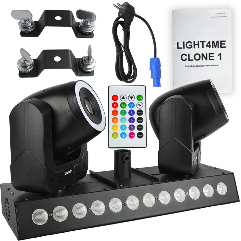 Carruzzo LIGHT4ME CLONE 1 LED RGBW šviesos efektas 2 galvutės